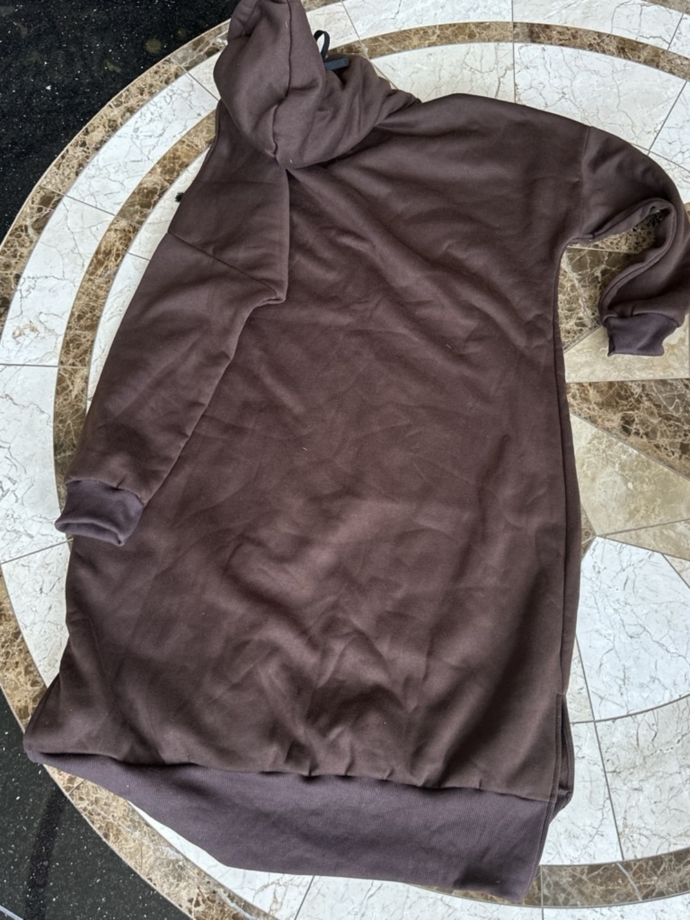 Zanzea Brown Hooded Pullover Sweatshirt